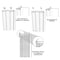 Azar Displays 13.5"W x 60"H Pegboard Powerwing Display 700354-BLK - alternate 5